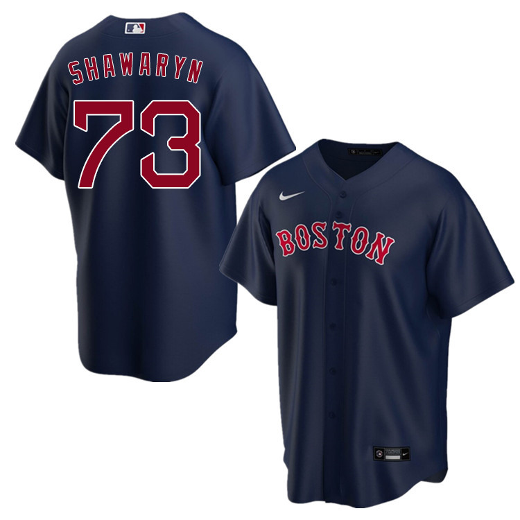 Nike Men #73 Mike Shawaryn Boston Red Sox Baseball Jerseys Sale-Navy